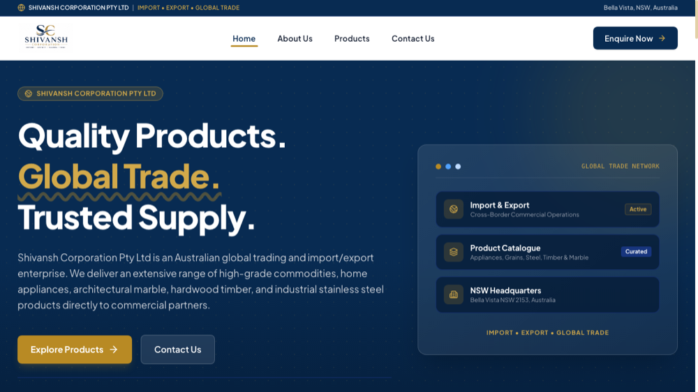 Shivansh Corporation Global Trade